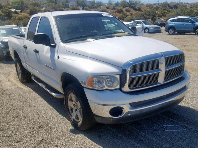 1D7HU18D55S291584 - 2005 DODGE RAM 1500 S WHITE photo 1