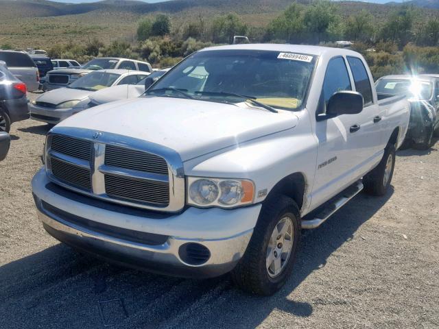 1D7HU18D55S291584 - 2005 DODGE RAM 1500 S WHITE photo 2