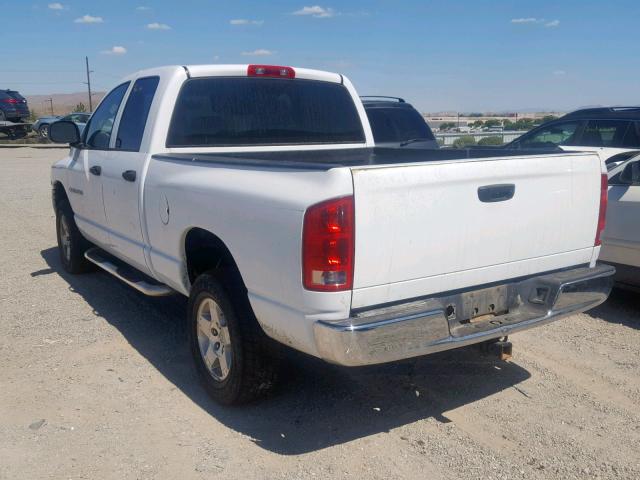 1D7HU18D55S291584 - 2005 DODGE RAM 1500 S WHITE photo 3