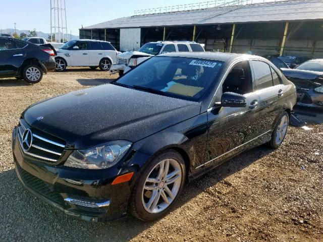 WDDGF4HB4EA964389 - 2014 MERCEDES-BENZ C 250 BLACK photo 2