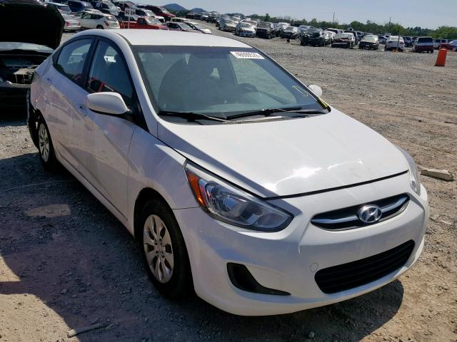 KMHCT4AE3GU001115 - 2016 HYUNDAI ACCENT SE WHITE photo 1