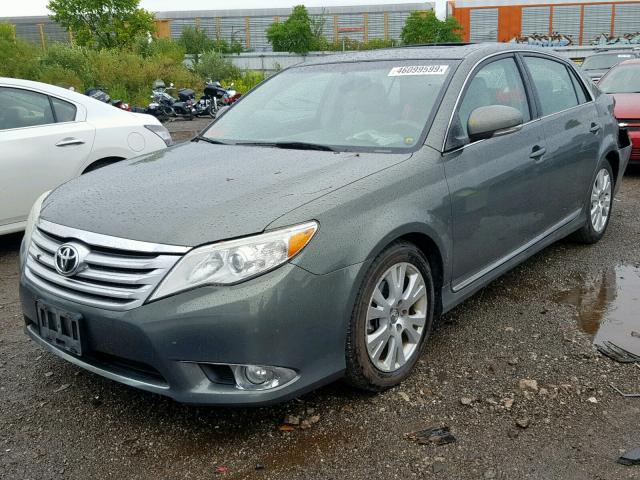 4T1BK3DB2BU373967 - 2011 TOYOTA AVALON BAS GREEN photo 2