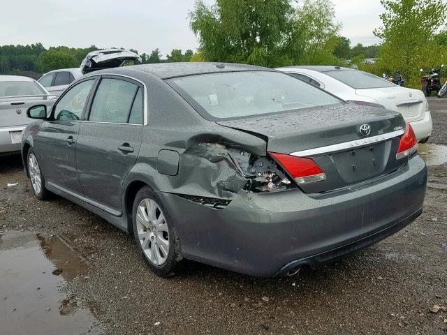 4T1BK3DB2BU373967 - 2011 TOYOTA AVALON BAS GREEN photo 3