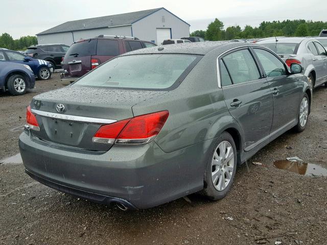 4T1BK3DB2BU373967 - 2011 TOYOTA AVALON BAS GREEN photo 4