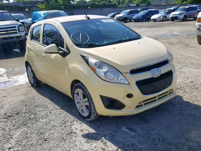 KL8CD6S93DC560043 - 2013 CHEVROLET SPARK 1LT YELLOW photo 1