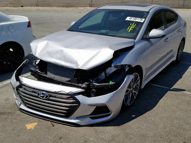 KMHD04LB8JU704703 - 2018 HYUNDAI ELANTRA SP SILVER photo 2