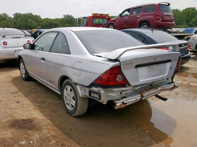 1HGEM21195L033681 - 2005 HONDA CIVIC DX V GRAY photo 3