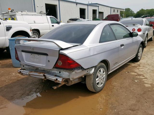 1HGEM21195L033681 - 2005 HONDA CIVIC DX V GRAY photo 4