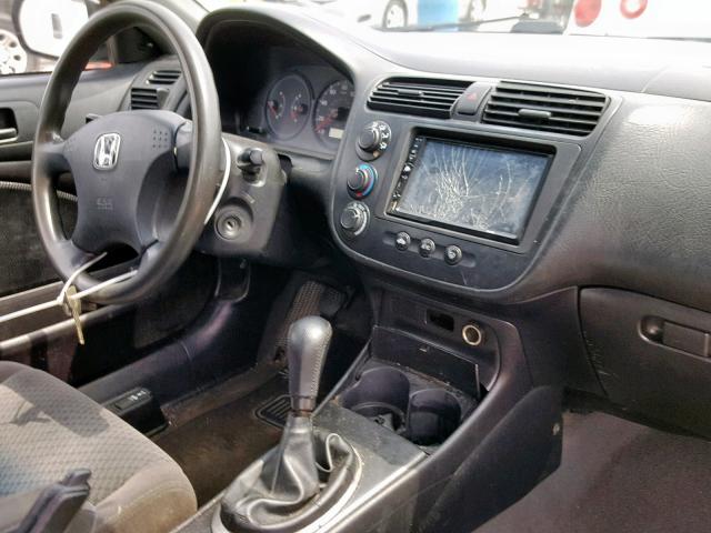 1HGEM21195L033681 - 2005 HONDA CIVIC DX V GRAY photo 9