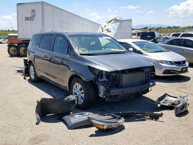 KNDMB5C18F6059784 - 2015 KIA SEDONA LX GRAY photo 1