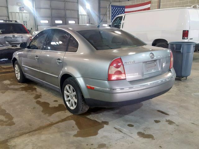 WVWPD63B94P325715 - 2004 VOLKSWAGEN PASSAT GLS GRAY photo 3