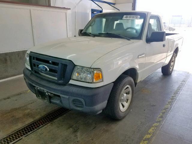 1FTYR10D39PA33354 - 2009 FORD RANGER WHITE photo 2