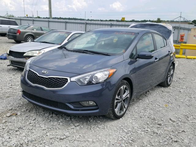 KNAFZ4A88G5550519 - 2016 KIA FORTE EX GRAY photo 2