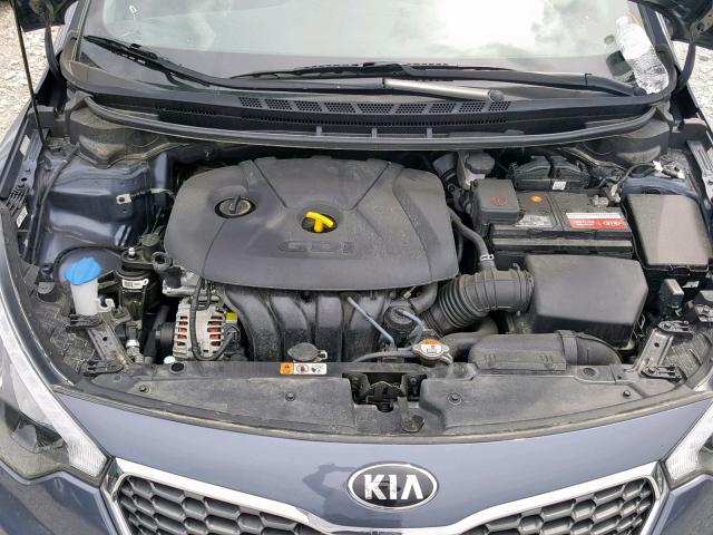 KNAFZ4A88G5550519 - 2016 KIA FORTE EX GRAY photo 7