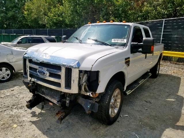 1FTWW31R98EE51921 - 2008 FORD F350 SRW S WHITE photo 2