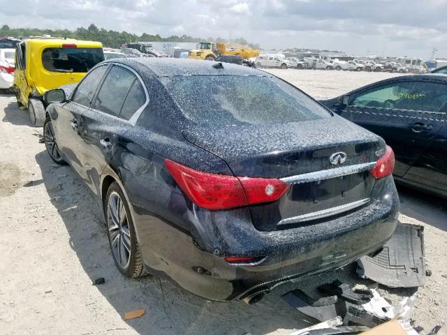 JN1BV7AP8EM683289 - 2014 INFINITI Q50 BASE BLACK photo 3