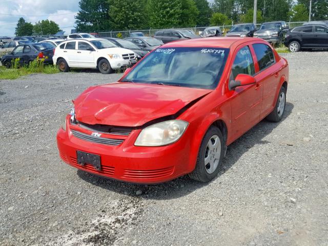 1G1AL55F887234307 - 2008 CHEVROLET COBALT LT RED photo 2