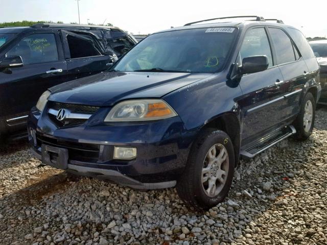 2HNYD18984H508342 - 2004 ACURA MDX TOURIN BLUE photo 2