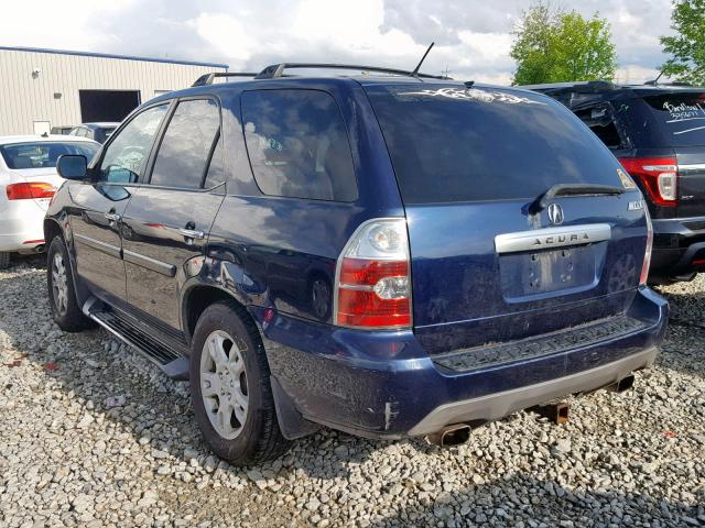 2HNYD18984H508342 - 2004 ACURA MDX TOURIN BLUE photo 3