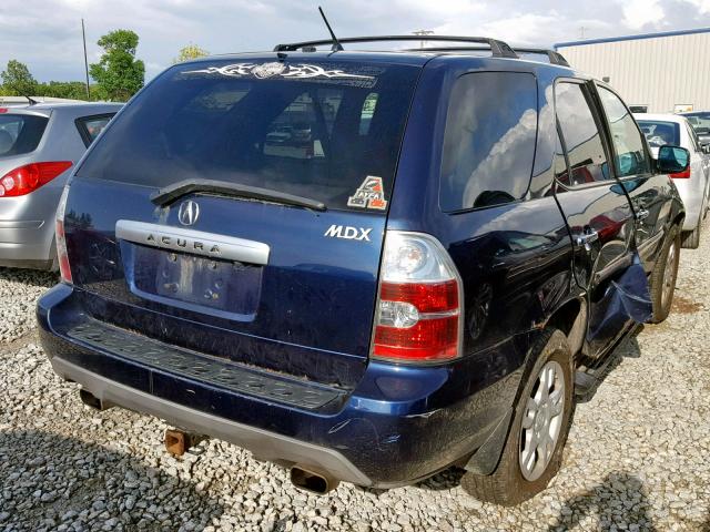 2HNYD18984H508342 - 2004 ACURA MDX TOURIN BLUE photo 4