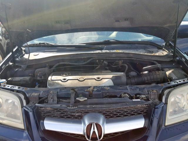 2HNYD18984H508342 - 2004 ACURA MDX TOURIN BLUE photo 7