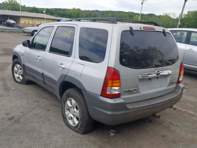 4F2CU081X2KM50437 - 2002 MAZDA TRIBUTE LX SILVER photo 3