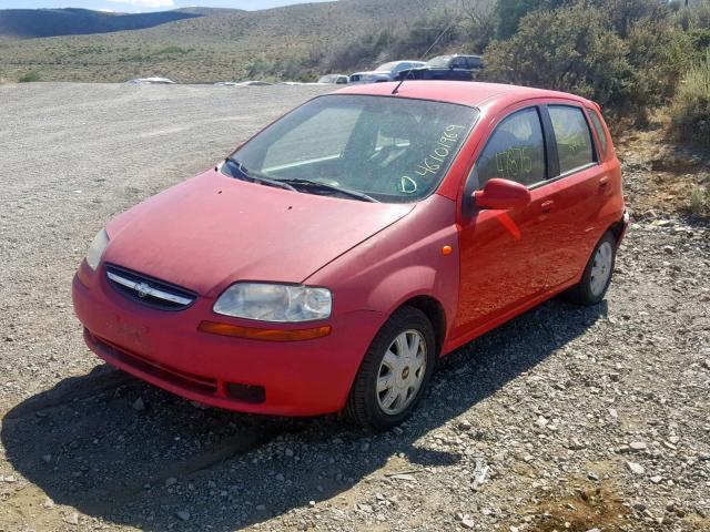 KL1TJ62614B152692 - 2004 CHEVROLET AVEO LS RED photo 2