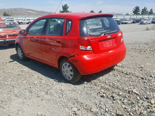 KL1TJ62614B152692 - 2004 CHEVROLET AVEO LS RED photo 3