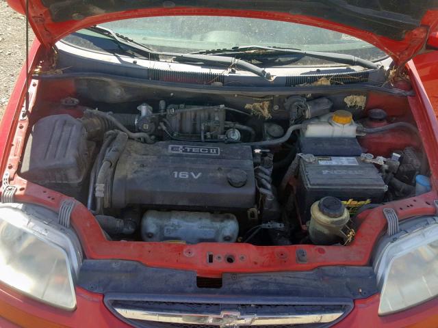 KL1TJ62614B152692 - 2004 CHEVROLET AVEO LS RED photo 7