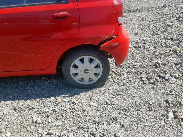 KL1TJ62614B152692 - 2004 CHEVROLET AVEO LS RED photo 9