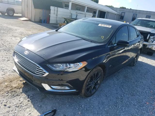 3FA6P0G73JR244810 - 2018 FORD FUSION S BLACK photo 2