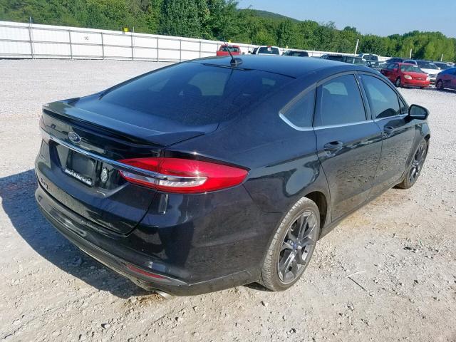 3FA6P0G73JR244810 - 2018 FORD FUSION S BLACK photo 4