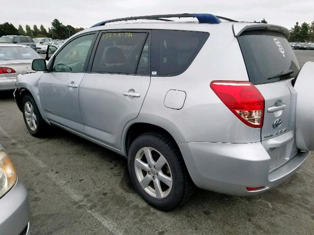 JTMZD31V186072938 - 2008 TOYOTA RAV4 LIMIT SILVER photo 3