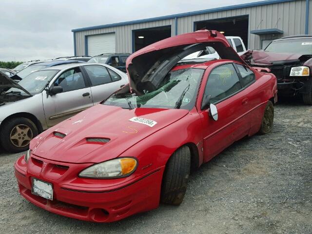 1G2NW12E05M200318 - 2005 PONTIAC GRAND AM G RED photo 2