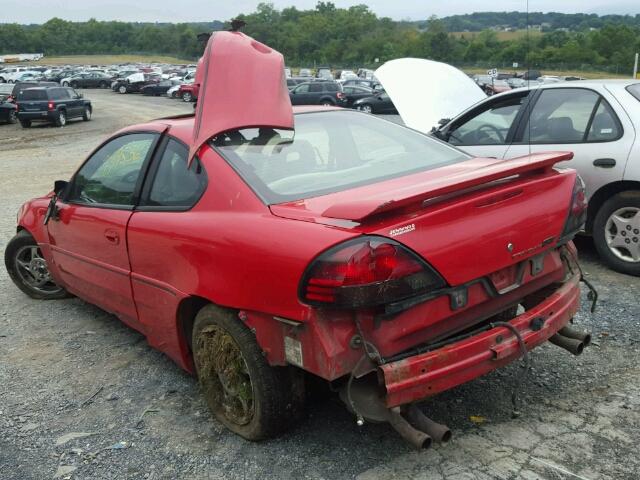 1G2NW12E05M200318 - 2005 PONTIAC GRAND AM G RED photo 3