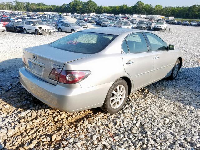 JTHBF30G936005641 - 2003 LEXUS ES 300 SILVER photo 4