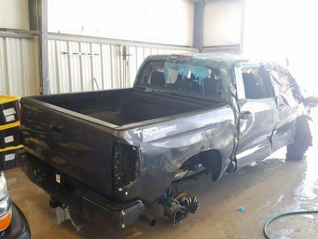 5TFEY5F1XJX242427 - 2018 TOYOTA TUNDRA CRE GRAY photo 4