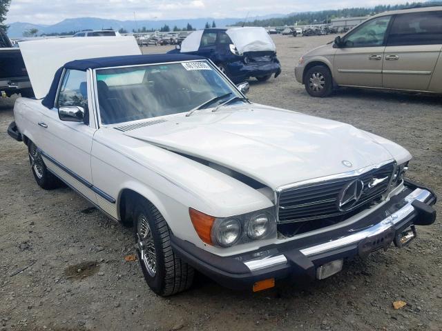 WDBBA45C4FA022312 - 1985 MERCEDES-BENZ 380 SL WHITE photo 1