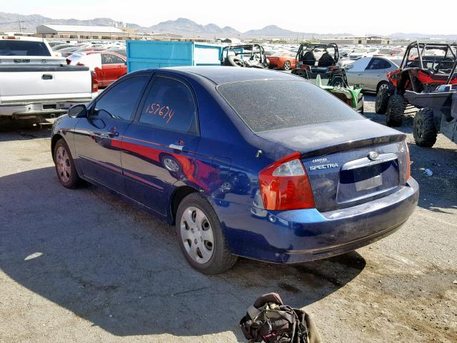 KNAFE122265293862 - 2006 KIA NEW SPECTR BLUE photo 3