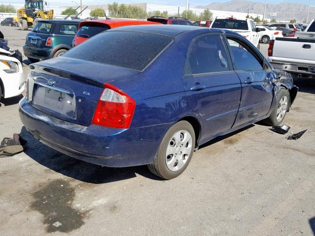 KNAFE122265293862 - 2006 KIA NEW SPECTR BLUE photo 4