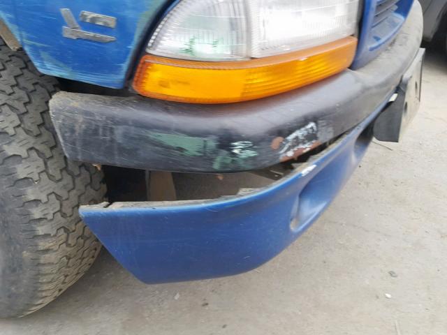 1B7FL26X8WS662942 - 1998 DODGE DAKOTA BLUE photo 9