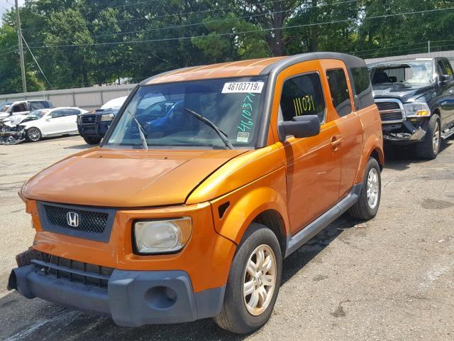 5J6YH18716L014736 - 2006 HONDA ELEMENT EX ORANGE photo 2