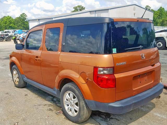 5J6YH18716L014736 - 2006 HONDA ELEMENT EX ORANGE photo 3