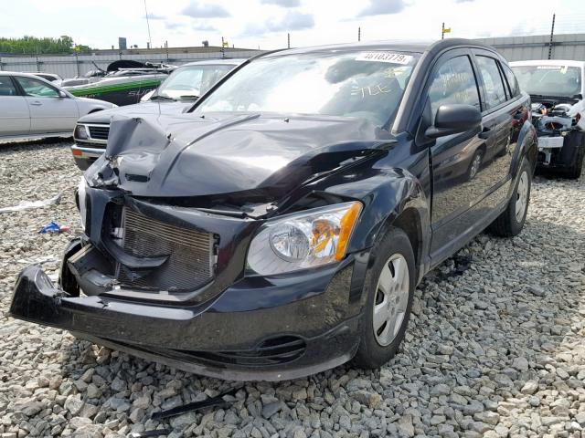 1B3HB28B98D506091 - 2008 DODGE CALIBER BLACK photo 2