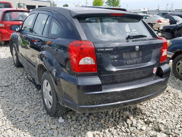 1B3HB28B98D506091 - 2008 DODGE CALIBER BLACK photo 3