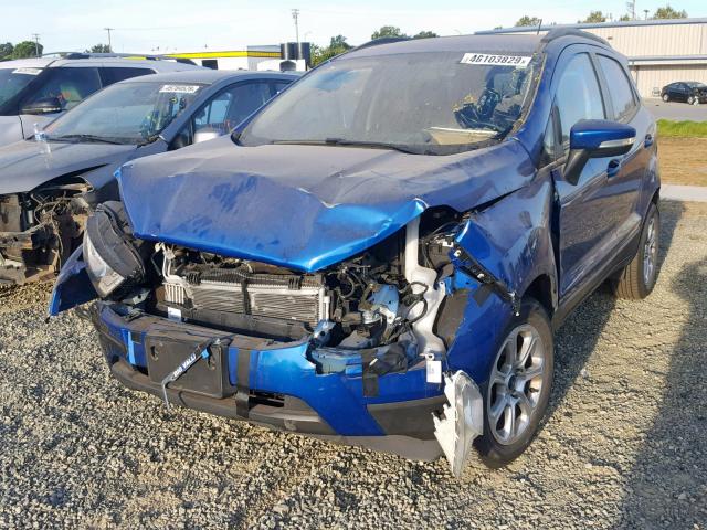 MAJ3P1TE4JC171362 - 2018 FORD ECOSPORT S ლურჯი ფოტო 2