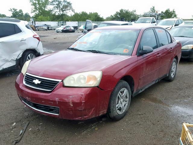 1G1ZS51F56F281986 - 2006 CHEVROLET MALIBU LS MAROON photo 2