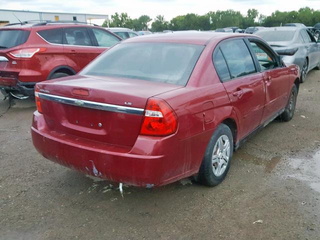 1G1ZS51F56F281986 - 2006 CHEVROLET MALIBU LS MAROON photo 4