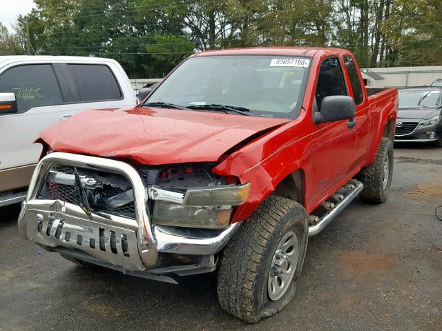 1GCDT196358226063 - 2005 CHEVROLET COLORADO RED photo 2