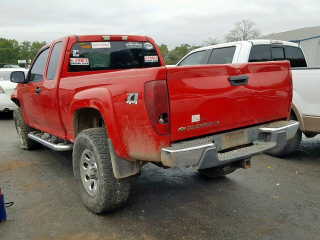 1GCDT196358226063 - 2005 CHEVROLET COLORADO RED photo 3